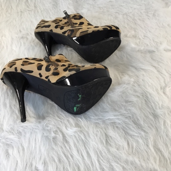 Rouge Helium Sexy Leopard Print Stilettos Platform - Picture 7 of 8